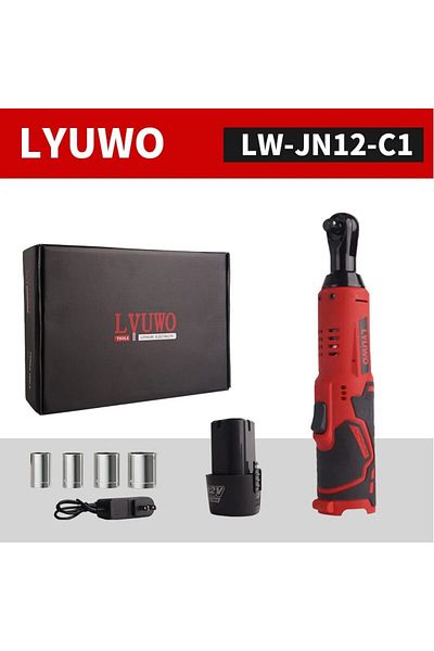 Choice LW-JN12-C1 LYUWO 12V MT Series Cordless Electric Wrench 45NM 3/8'' Ratchet Wrench Removal Screw Nut