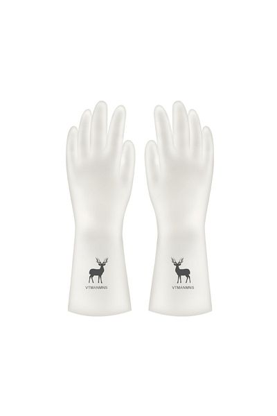 Choice M D003-2 Little deer Durable Waterproof Housework Latex Cleaning Gloves for Kitchen Laundry Dishwash