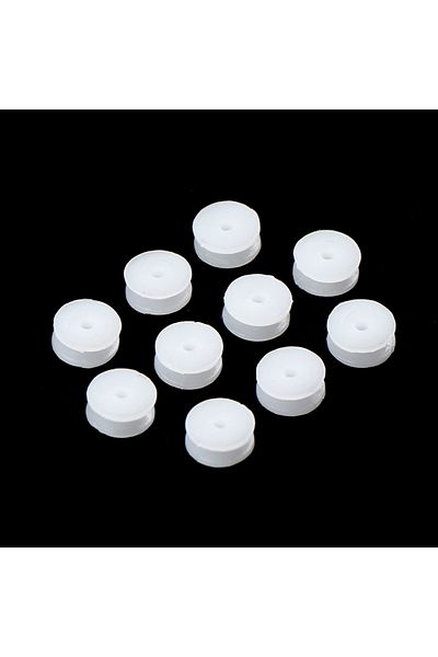 Choice 10PCS 2*9.3mm White Plastic Pulley Wheel Micro Mini Gear Motor Wheels for 2mm Shaft DIY Model Toy...