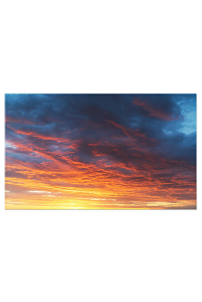StoryGift Romania Canvas Painting 70 X 50cm Red Sunset On The Sky, Nature, Su...
