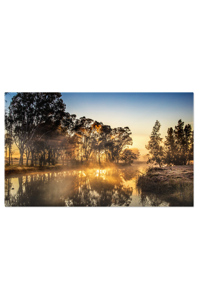 StoryGift Romania Tablou Canvas Peisaj Inghetat Raul Acoperit De Gheata La Ra...