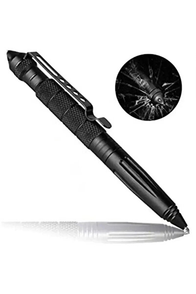 choice2 Black Multifunctional Metal Tactical Pen Anti Skid Emergency Glass Br...
