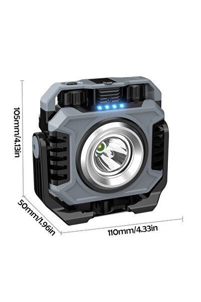 choice2 black Working Light A COB Work Light Rechargeable LED Portable Flashl...