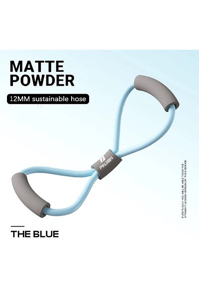 Choice Blue 8-shaped Yoga Rope Woman Fitness Pilates Tensioner Chest Expander Resistance Band Pulling Exerc