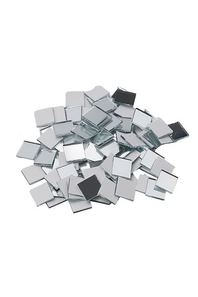 Choice Silver 100PCS 10X10MM Glass Mirror Stickers Mini Mirrors DIY Disco Ball Glass Self-Adhesive Wall Sti