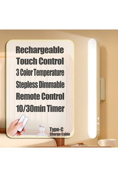 Choice 3 Colors In 1 Remote Led Table Lamp Magnetic Hanging Usb Rechargeable Desk Lamp 3 Color Reading Ligh