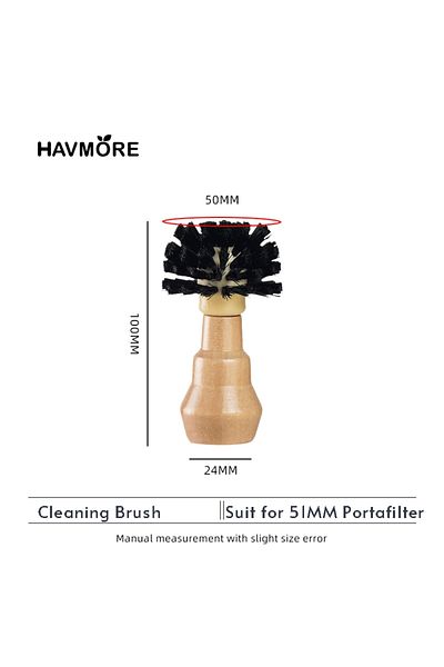 Choice 51MM 51/58MM Portafilter Cleaning Brush Professional Barista Espresso Coffee Cleaning Brush Tool wit