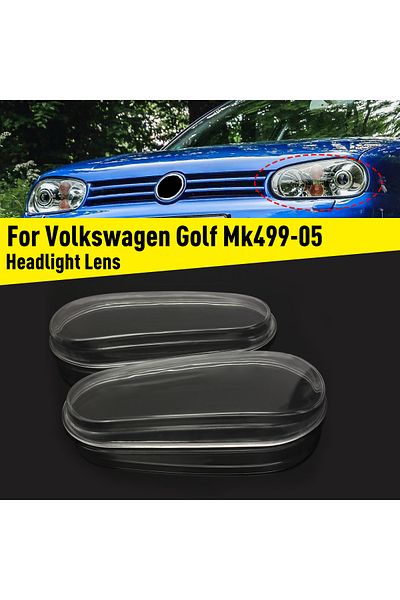 Choice Pair Pair Front Headlight Clear Lens Cover Clear Headlamp Shell For VW Golf 4 MK4 R32 1999-2005 Head