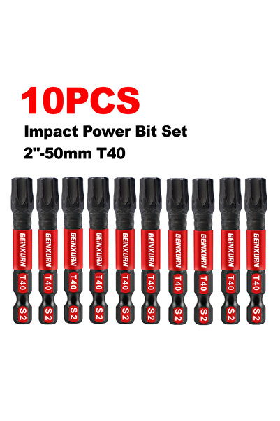 Choice3 مجموعة رؤوس مفكات مغناطيسية قوية من جينكسورن، 10 قطع، مقاس 2 بوصة، بر...