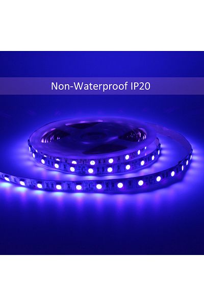 MJJC 2M IP20 Non-Waterproof UV LED Strip Light 12V DC SMD 5050 0.5M 1M 2M 3M 4M 5M Waterproof Ribbon Purp