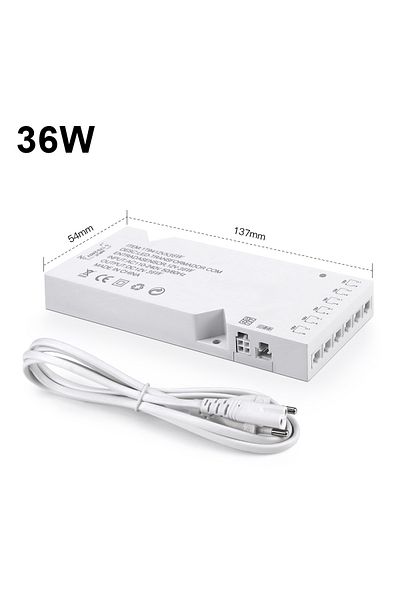 Choice EU Power Plug 36W 110-250V AC to DC12V 6/10x Dupont Port Lighting Transformer Power Supply Adapter C