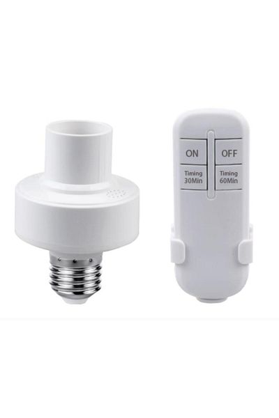 Vacamm Lamp Holder Smart LED Bulb Fan Blade Foldable E27 220V 28W Remote Control Leaf Lamp Timing Function