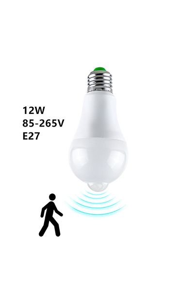 Choice 12W E27 E27 LED Bulb PIR Motion Sensor 110V 220V 12W 15W 18W Dusk Dawn LED Light Lamps Spotlights Ni