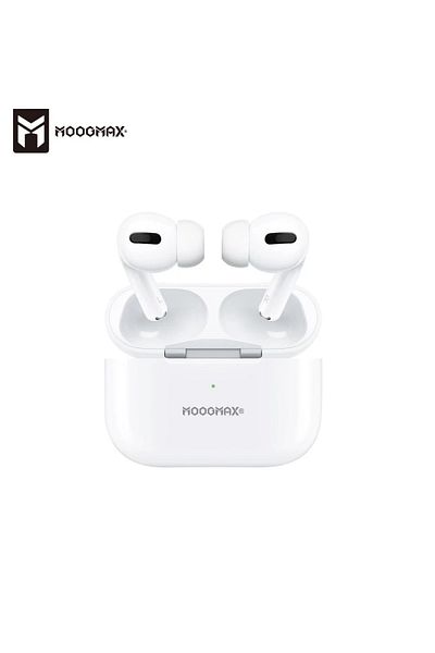 MOOGMAX سماعة ايربودز برو من موج ماكس - لاسلكية بتقنية البلوتوث - ابيض