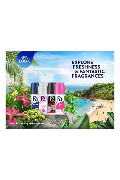 Fa Invisible Power Roll On Deodorant Value Pack 2 x 50 ml