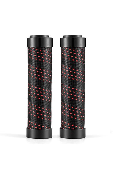 Choice BTCR-BKRD ROCKBROS MTB Bicycle Grips Waterproof Double Plug Handlebar Bicycle Handle Grip Ultralight