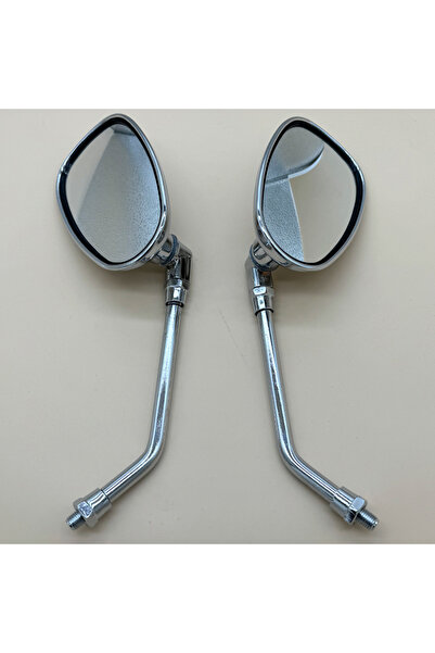 Choice M10 without mount 1 Pair 22mm Universal 10mm Chrome Rearview Mirrors M...