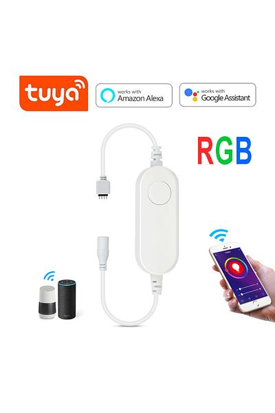 Lcamaw WIFI RGB DC 12V Tuya Smart Life WIFI Controller / Bluetooth Smart Accessory Power Adapter for RGB LE