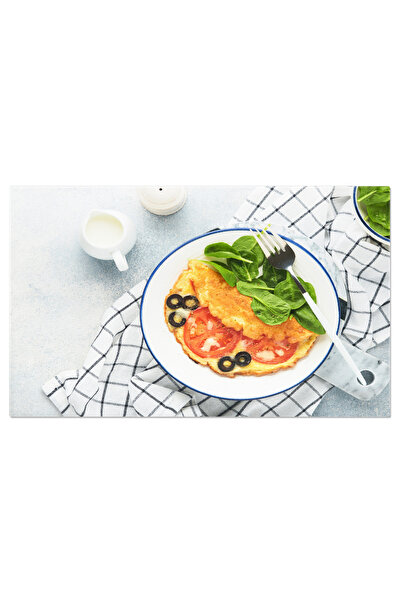 StoryGift Romania Tablou Canvas Omleta Cu Rosii, Masline Negre, Branza De Cas...