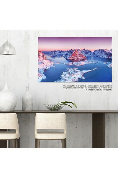 StoryGift Romania Tablou Canvas Vedere Aeriana La Mare Si Stanci, Peisaj Natural Aerian, Turism, Indonezia, Apa,