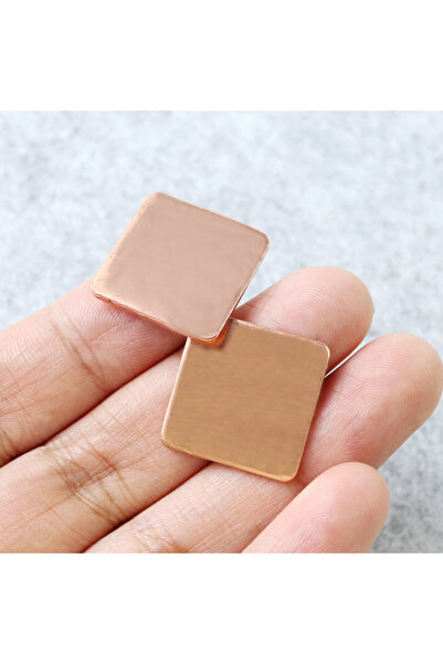 Choice1 15x15x1.0mm 10Pcs 0.3mm-2mm Thickness Laptop Copper Sheet Plate Strip Shim Thermal Pad Heatsink She