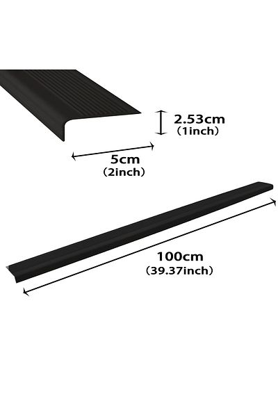 Choice VS540 1 piece Stair Nosing，L-Shaped Vinyl Stair Nosing Rubber Stair Nosing Non-Slip Self-Adhesive St