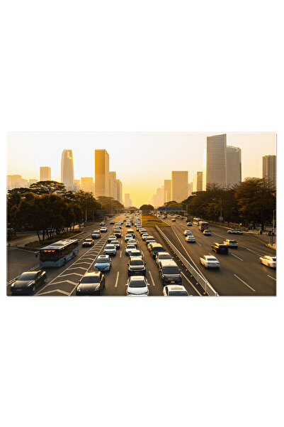 StoryGift Romania "tablou Canvas - Lumini Si Miscare In Peisajul Urban Din China - Modernitate In Imagini"