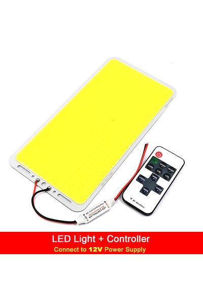 cooleeon Warm White COB Remote Control High Bright Dimmable 100W 12V LED COB Light Panel with Dimmer Matrix L