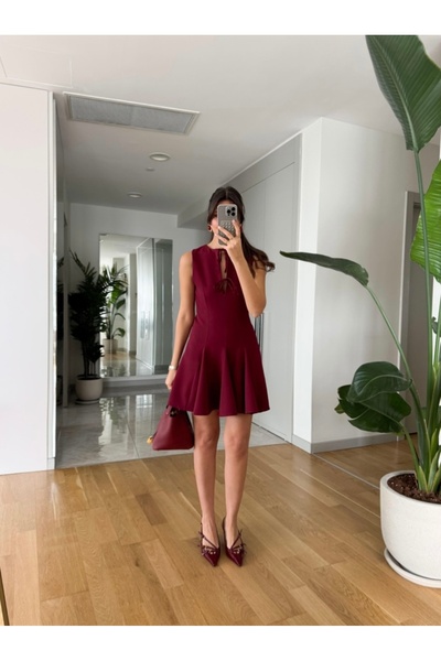 Deppot Bordo Breast Tie Plired Pinterest Double Short Dress