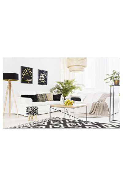 StoryGift Romania Tablou Canvas Living In Alb Si Negru Design Modern In Loft,...