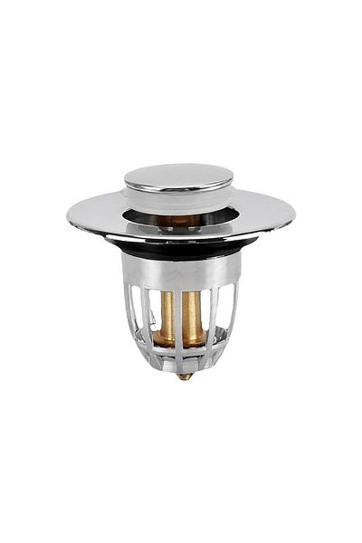 Choice 1pc Universal Rebound Drain Plug Filter Basin Pop-up Chrome Sink Filter with Hair Catcher Bathroom S