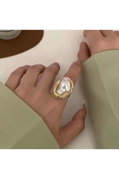 Choice قابلة للتغيير J030021-1 2025 عابرة للحدود، ريترو، جديدة، بسيطة، غير منتظمة، باروكية، لؤلؤة مقلدة، شخصية