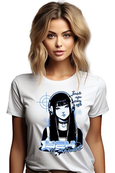 StoryGift Romania Tricou Femei Y2K si mandra. Joaca asa cum esti cu imprimeu ...