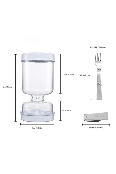 Choice Second Floor Medium Transparent Color Pickles Jar Dry And Wet Dispenser Food Bottle Storage Kitchen