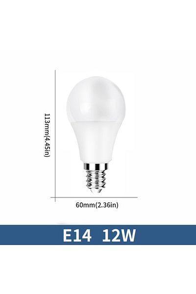 Choice AC220V(189-265V) Warm White E14 12W 6pcs LED Bulb Lamps AC220V E27 E14 3W 6W 9W 12W 15W 18W 20W La