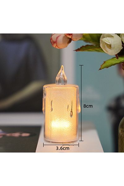Choice 24pcs C 24 Pcs Led Candles Light Flameless Candle Plastic Pillar Flickering Candle Night Light Home