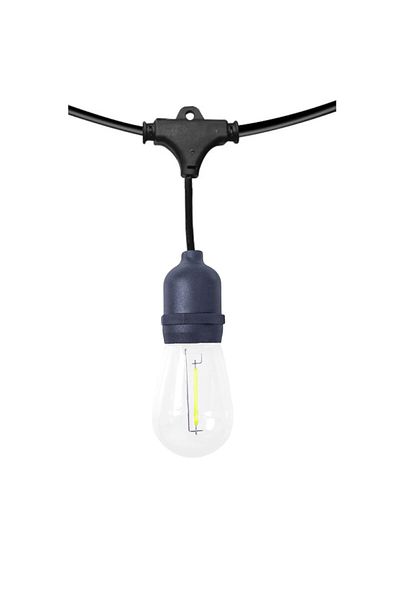 Naimeed Company Șir decorativ luminos cu energie solară, interconectabil, D6124, 5 m, 10 becuri LED, lumină albă rece