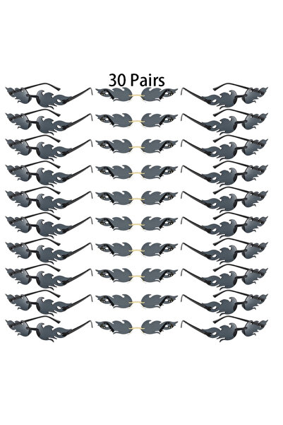 Choice كما هو موضح في الصورة، 30 زوجًا من النظارات الشمسية السوداء بدون إطار ...