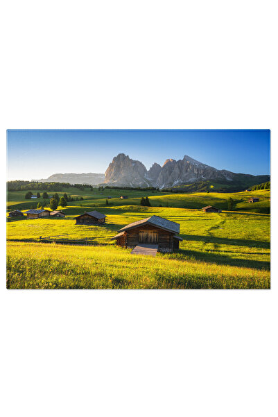 StoryGift Romania Tablou Canvas 120 X 80cm Peisaj Montan Alpin In Dolomiti 12...