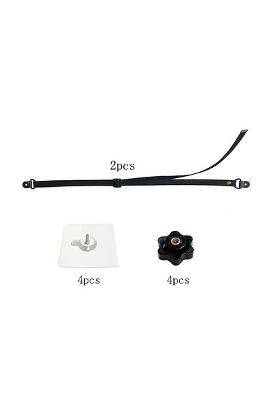 Choice 2pcs safety belt 2 Pack Adjustable TV Safety Straps,No-Drill Adhesive Anti-Tip Furniture Anchors for