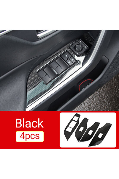 Choice29 Black Car Window Glass Lift Switch Button Trim Cover For Toyota RAV4...
