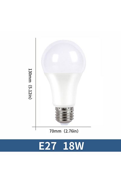 Choice AC220V(189-265V) Natural light E27 18W 6pcs LED Bulb Lamps AC220V E27 E14 3W 6W 9W 12W 15W 18W 20W