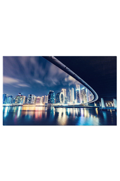 StoryGift Romania Tablou Canvas: Dubai In Lumina Noptii, Cu Burj Khalifa Dominand Peisajul Peisaj Urban, Dubai, B