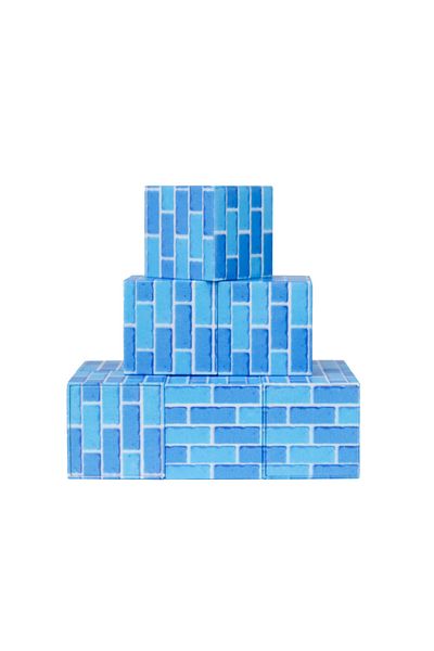 Megacraft Magnetic Blocks Ice Pattern Brick