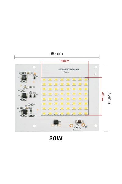 DSELCHUN Warm white 30W 10W 20W 30W 50W 100W LED Chip SMD 2835 Flood Light Beads AC 220V-240V Led Floodlight
