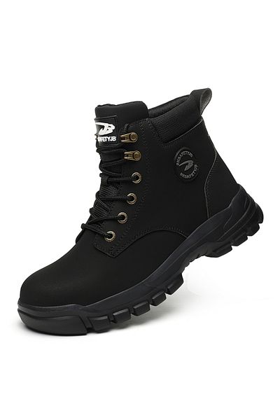 Choice 40 black Steel Toe Shoes for Men Women Lightweight Anti-smash Steel Toe Sneakers Indestructible Work