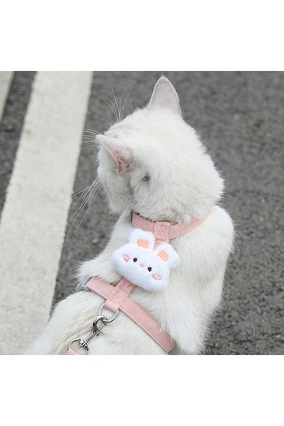 Choice S Bunny Cat Harness and Leash Sets Adjustable Dog Harness for Small Dog Leash Breashable Pet Harness
