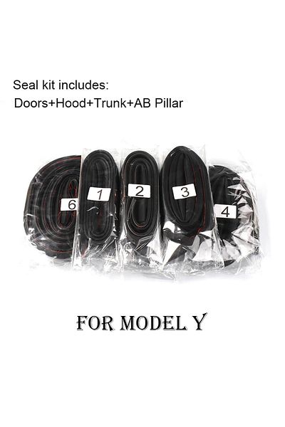 Choice Model Y 20-24 For Tesla Model Y 3 Highland Door Seal Kit Soundproof Rubber Weather Strip Sunroof Sea