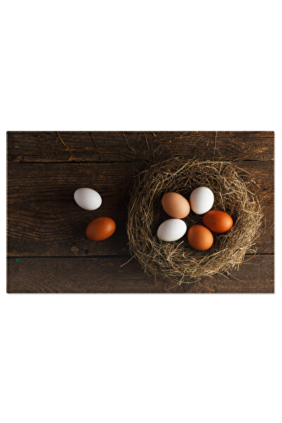 StoryGift Romania Tablou Canvas Ou Proaspat De Pui Intr-un Cuib Pe Un Fundal ...