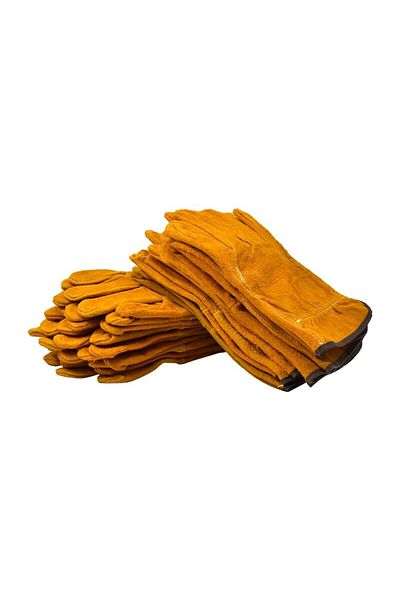 Choice 10pairs 3/5/10 Pairs Labor Protection Work Gloves Soft Cowhide Welding Safety Protection Wear-resist